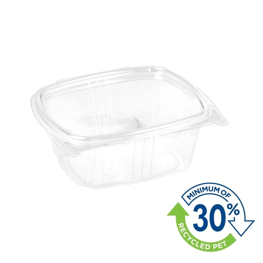 Clear Container - 16oz/475ml Hinged Lid Stay Fresh Mar 100/2