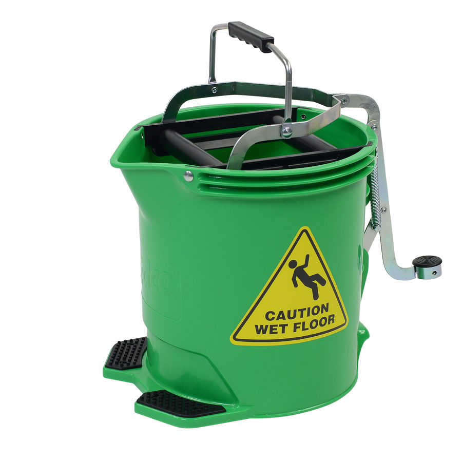Bucket - 15L Green with Castors Edco