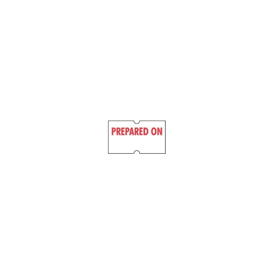 Sticker - Permanent Prepared On Gun Label
