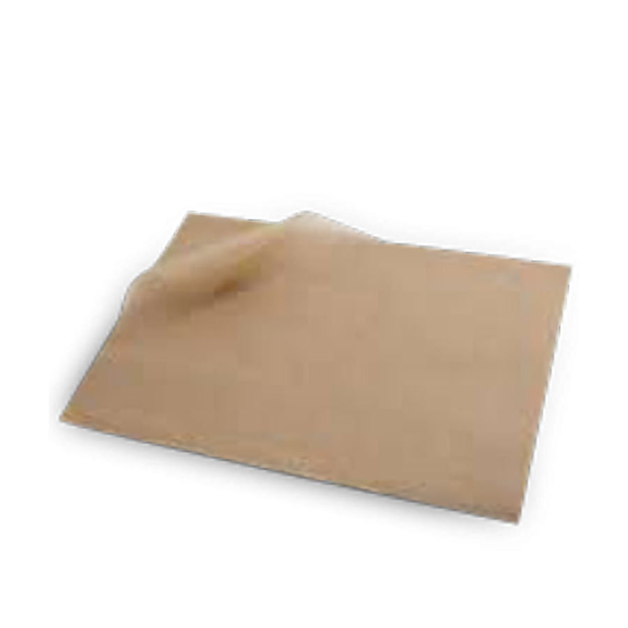Greaseproof Paper - Unbleached 1/2 Cut 330x400mm 26g DP