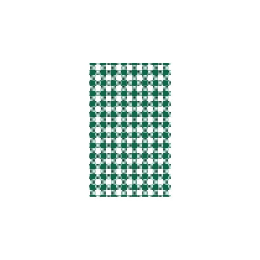 Greaseproof Paper - Green Gingham 400x330mm 1/2 Cut DP