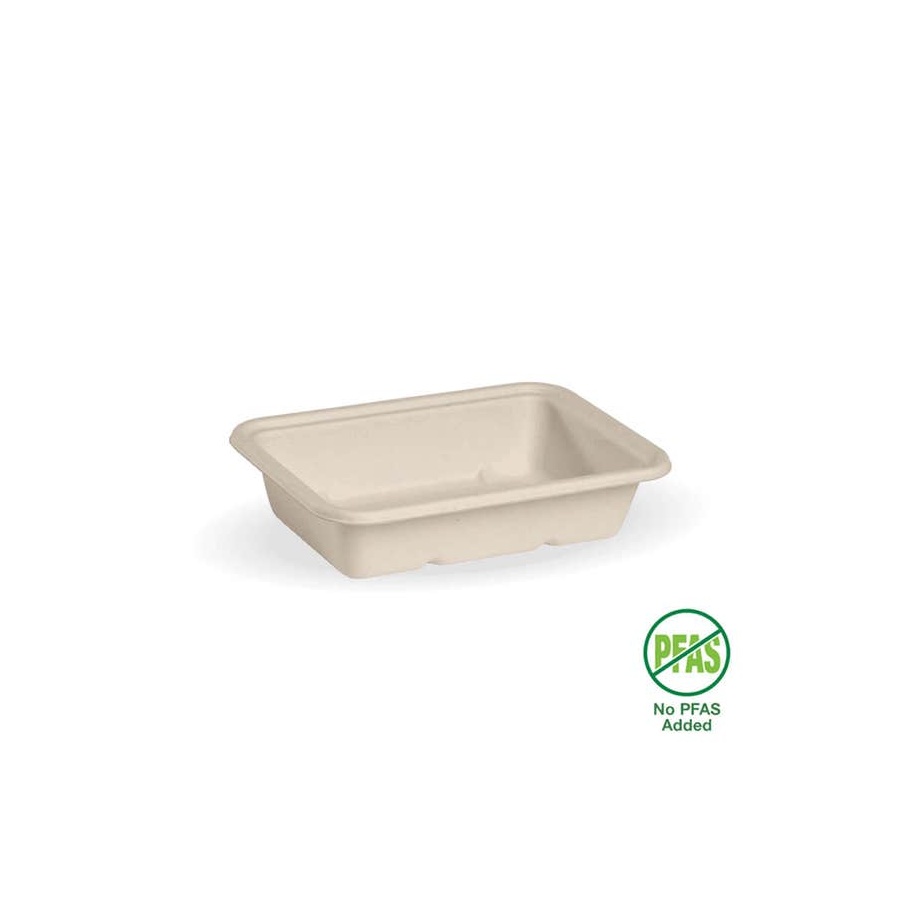Takeaway Container Base - 500ml Sugarcane Nautural Bio 125/4