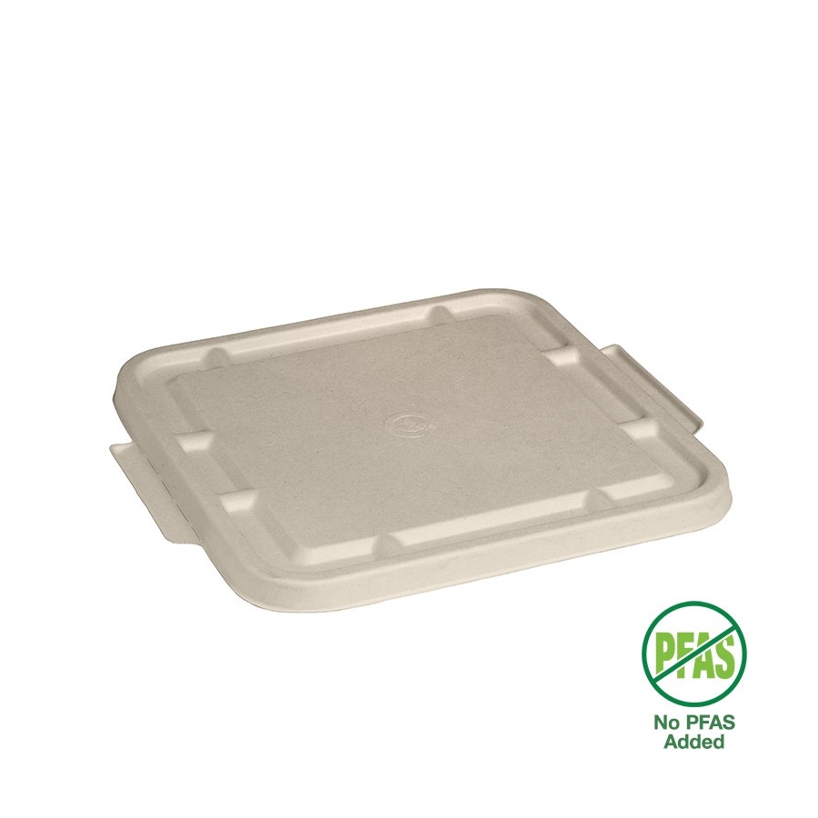 Takeaway Container Lid - 3 Compartment Large Sugarcane Bio 150/2