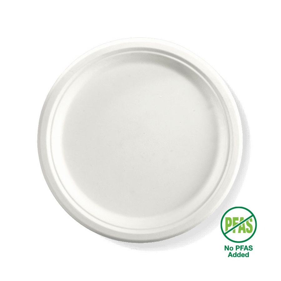 Plate - 10&quot; Round Sugarcane Bio 125/4