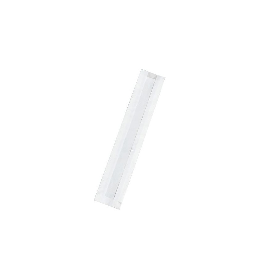 Baguette Bag - White with Window 390x110x35mm Det 400