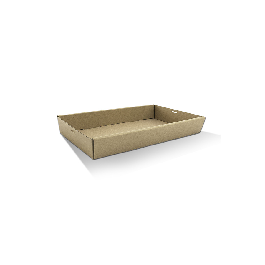 Catering Tray - Large Kraft 560x255x50mm Pac 10/10