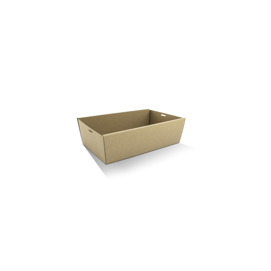 Catering Tray - Medium Kraft 360x255x80mm Pac 10/5