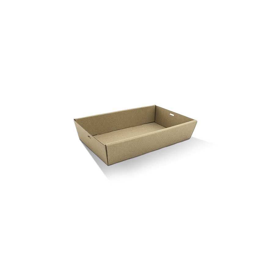 Catering Tray - Medium Kraft 360x255x50mm Pac 10/10