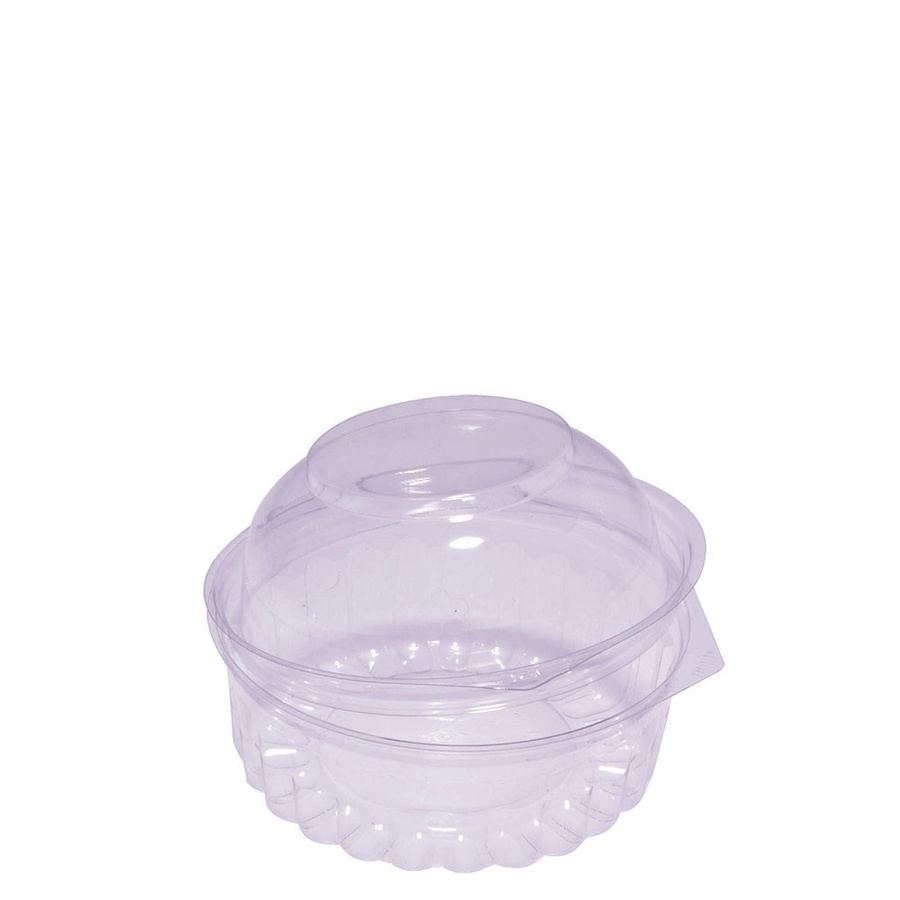 Show Bowl - Dome Hinged Lid Clear 8oz/227ml PET 50/5 Env