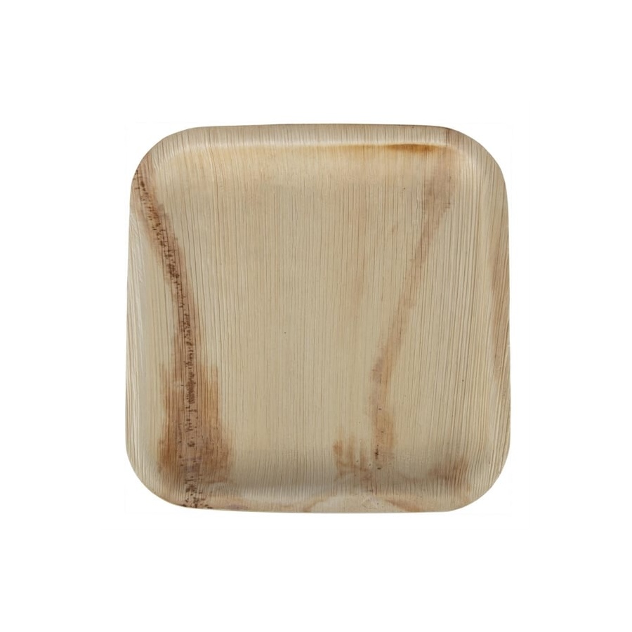 Plate - 200mm Square Palm Leaf By 25/4