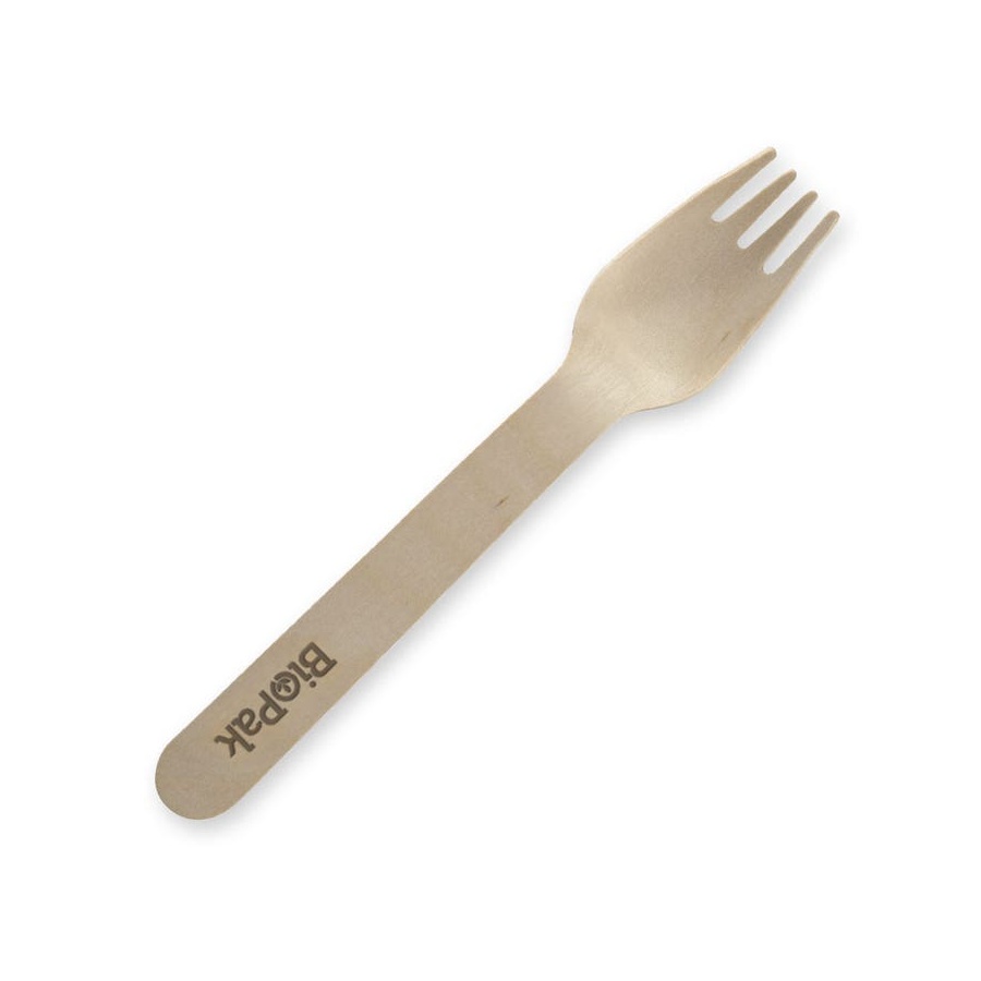 Cutlery - Wooden Fork Bio 100/10