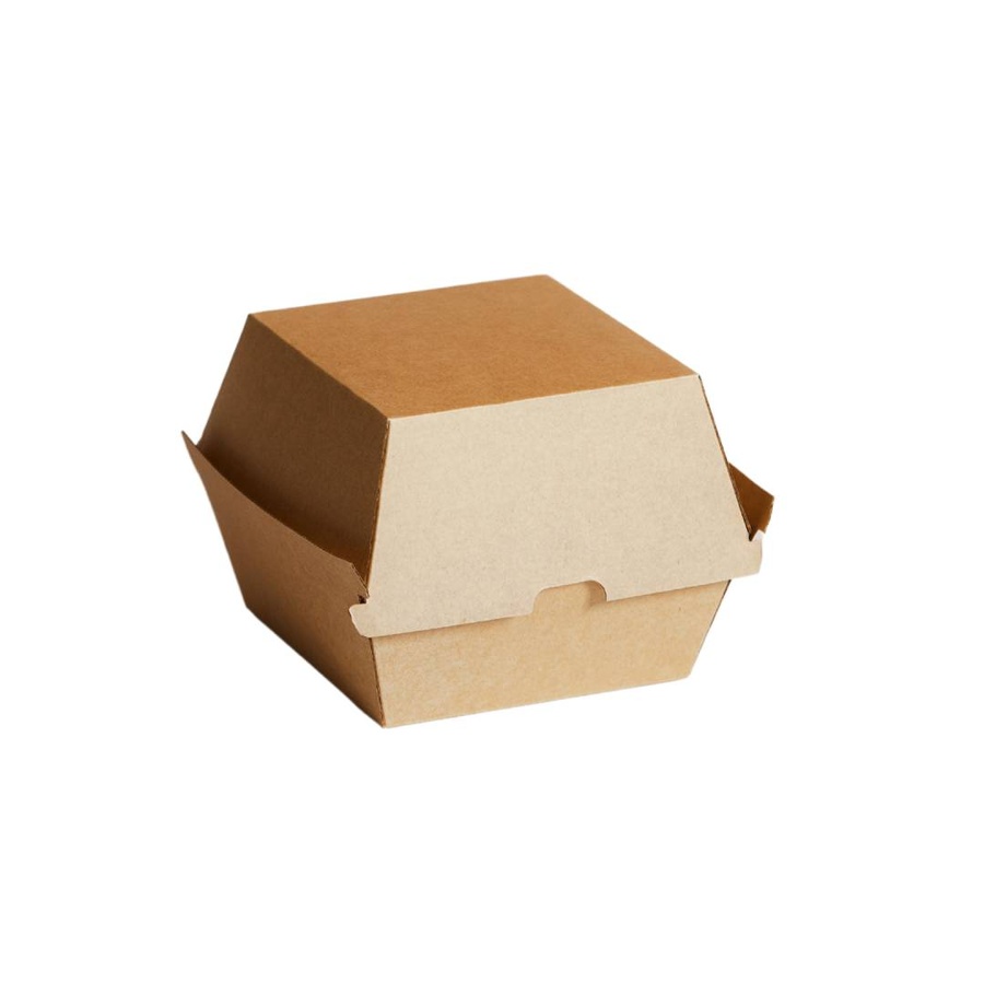 Burger Box - Kraft Enviro 105x102x42mm Pin 60/5