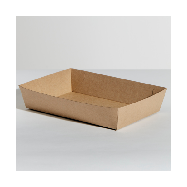Food Tray #1 - Enviro Kraft 131x91x50mm 50/10 Pin
