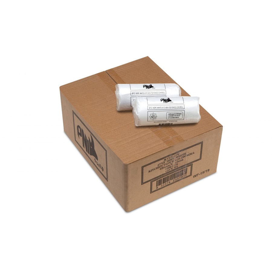 Bin Liner - 27L White PNI