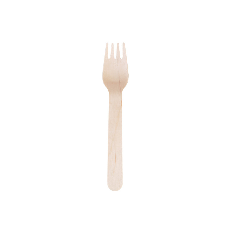 Cutlery - Fork Wooden Wax Coated 100/20 Byg