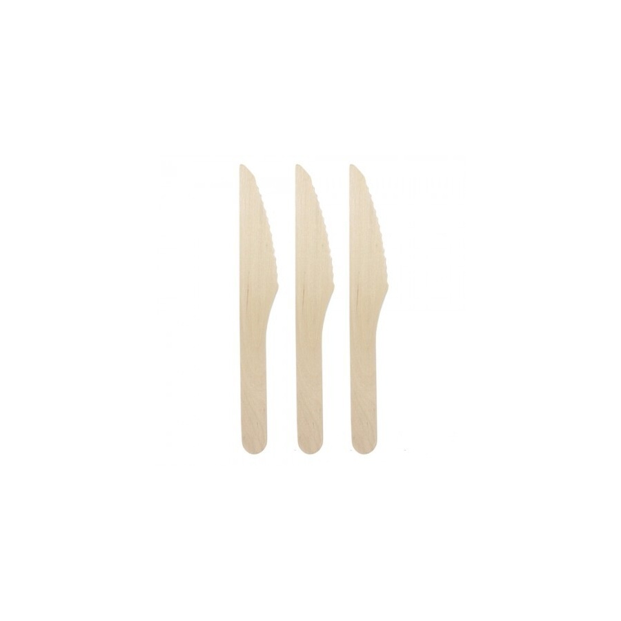 Cutlery - Knife Wood Wax Coated 100/20 Byg
