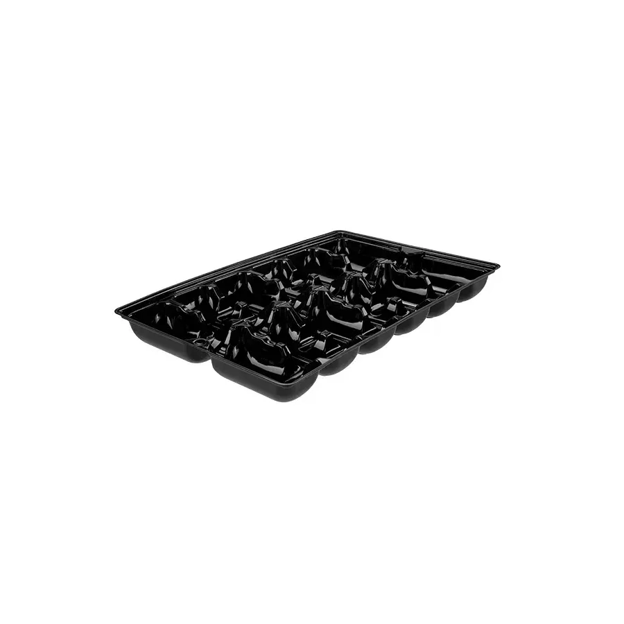 Oyster Tray - 12 Cavities Black 320x200x30mm GP 200/2
